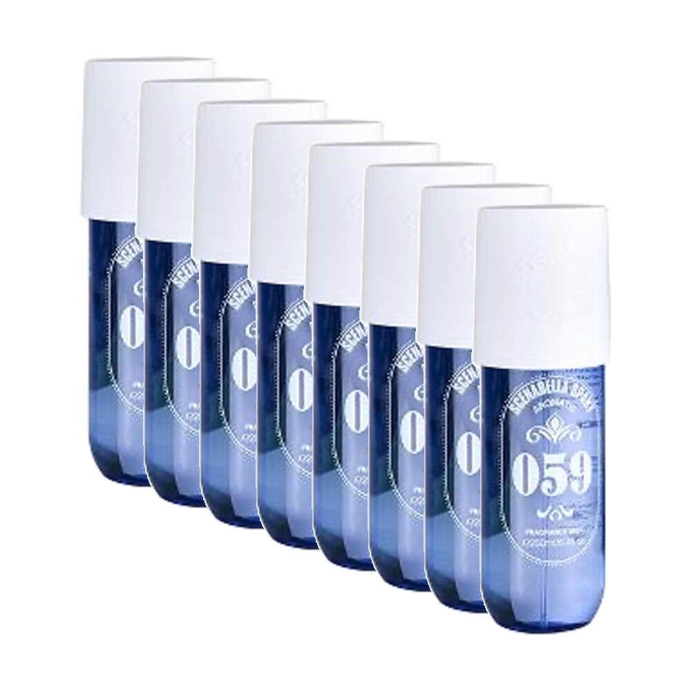 8PK Scenabella Body Spray 59 Fragrance Mist 250mL Plum Amber Sandalwood