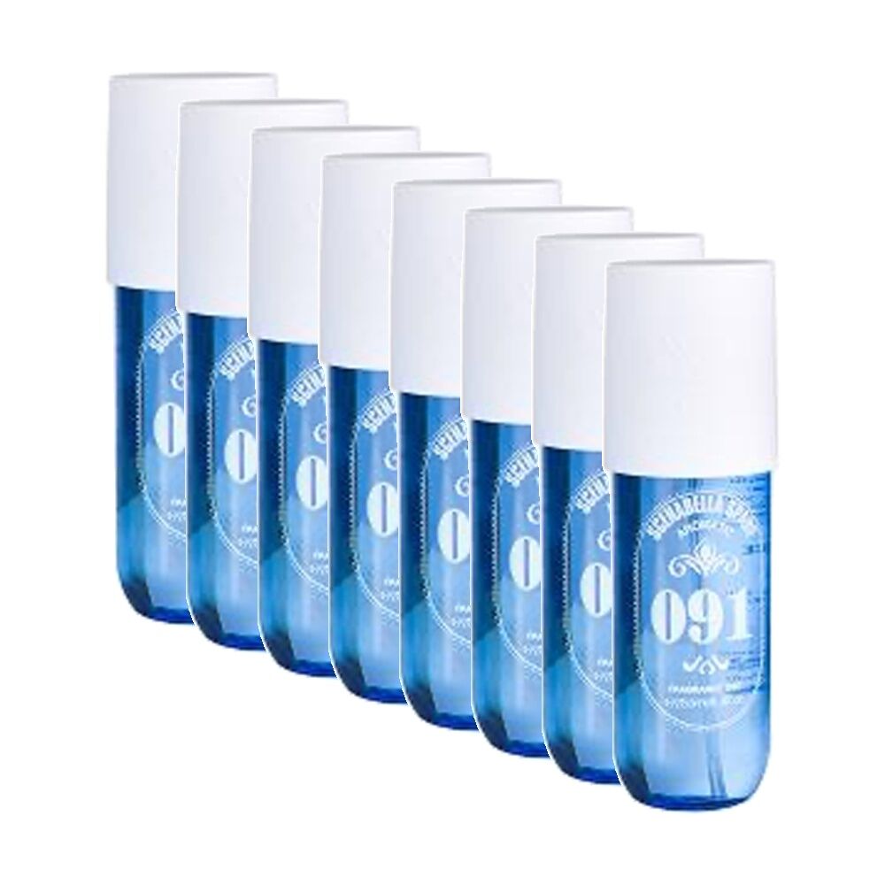 8PK Scenabella Body Spray 91 Fragrance Mist 250mL Sea Salt Amber Cedar