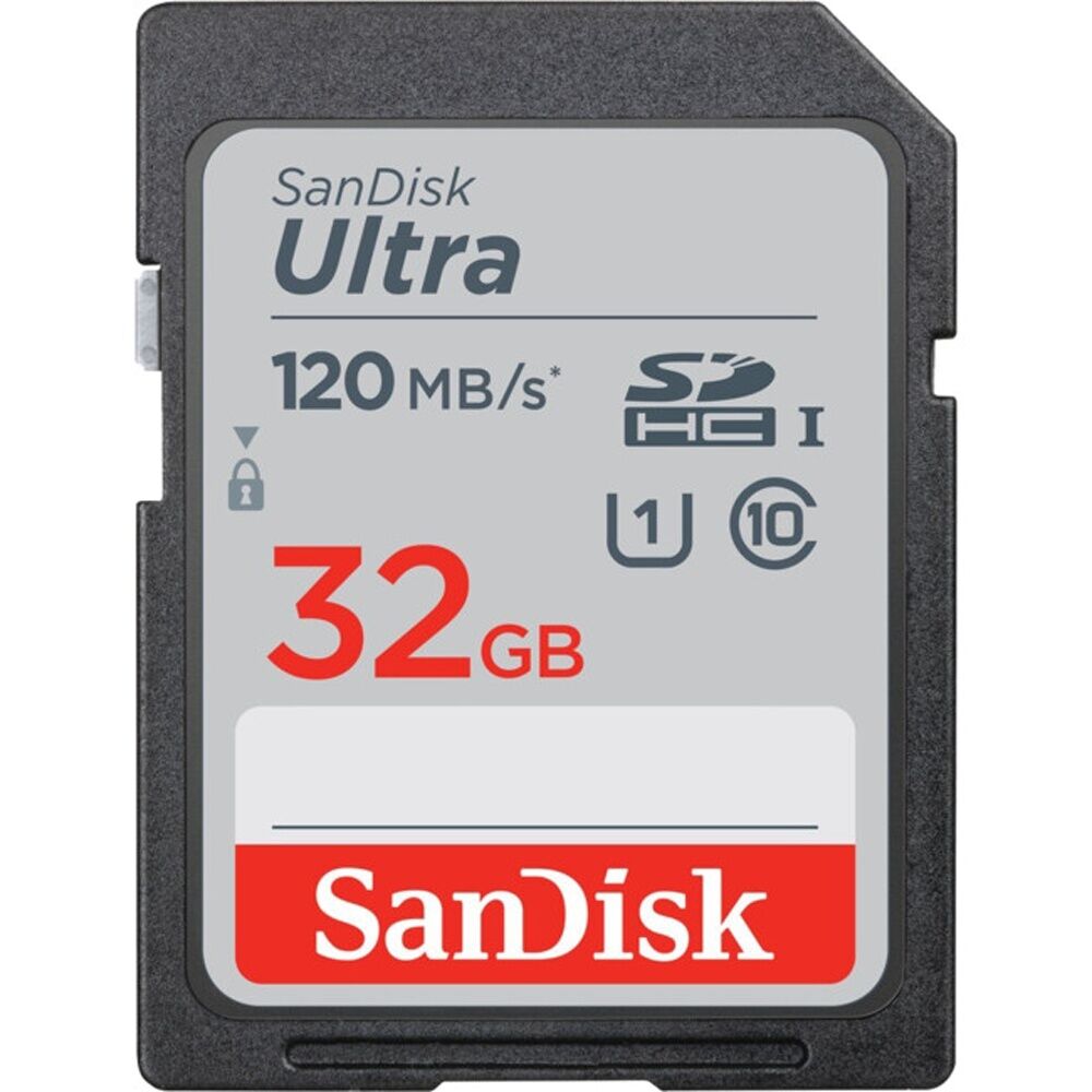 2PK Sandisk 32GB Sdhc Card 120Mb/S SDHC Memory 120MB/S Speed SD UHS-I