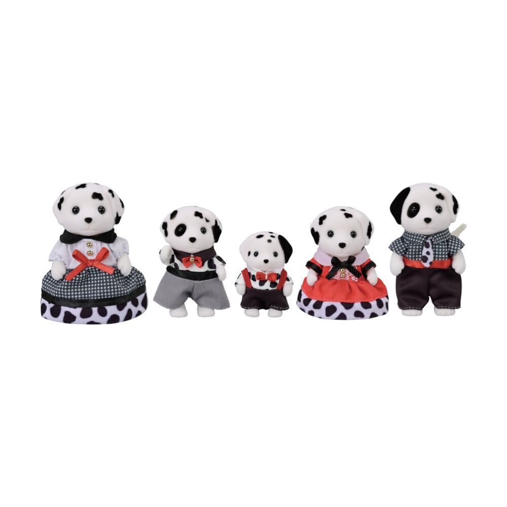 5pc Sylvanian Families Dalmatian Family Kids Toy Plush Figures Set 3y+
