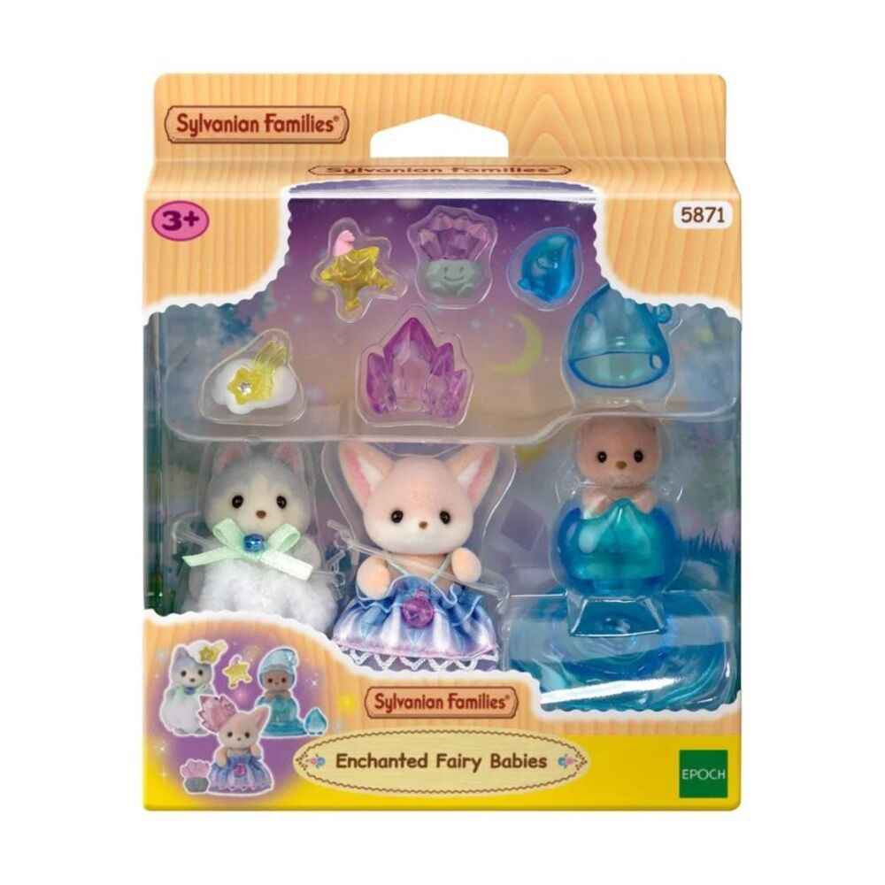 10pc Sylvanian Families Enchanted Fairy Babies Set With Accessories