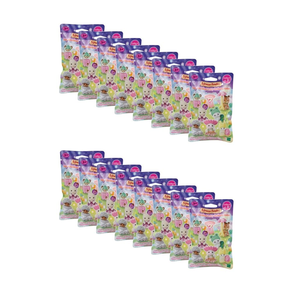 16PK Sylvanian Families Baby Woodland Fairy Costume Series Blind Box Figures 3y+