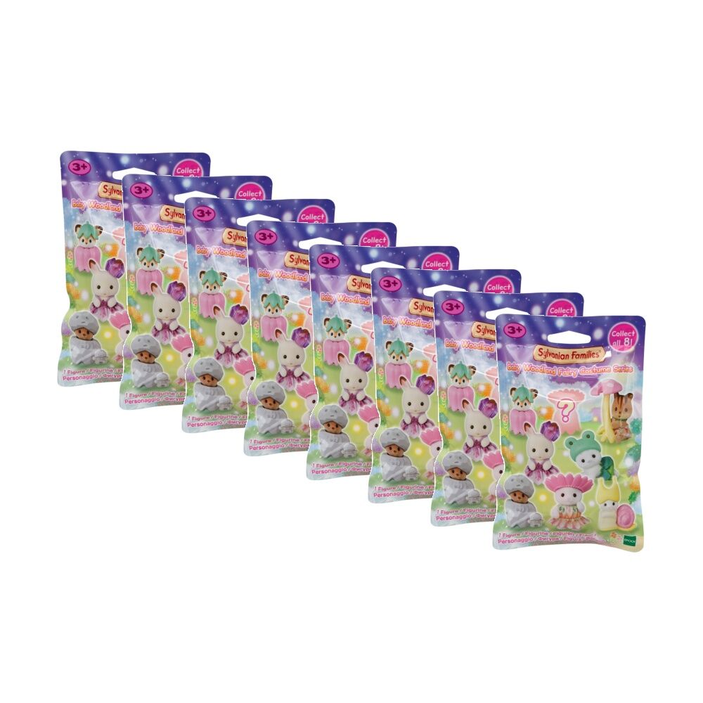 8PK Sylvanian Families Baby Woodland Fairy Costume Series Blind Box Figures 3y+