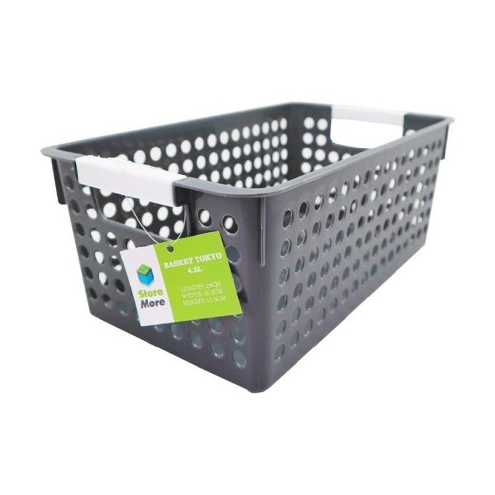 6PK Braz Home Organisation Storage Tokyo Basket 29x16.5x12cm 4.5L Assorted