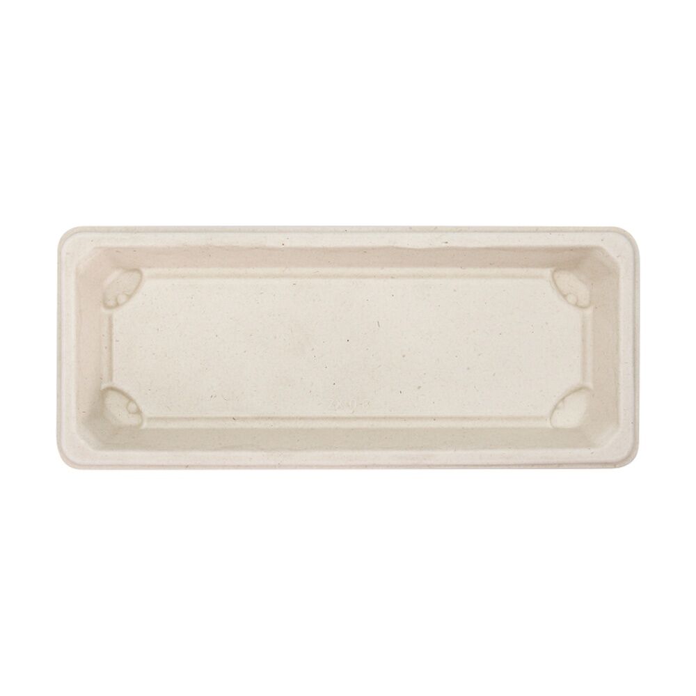 24x 10pc Partyware Earth-Friendly Durable Tray Set 221x92mm Sugar Cane