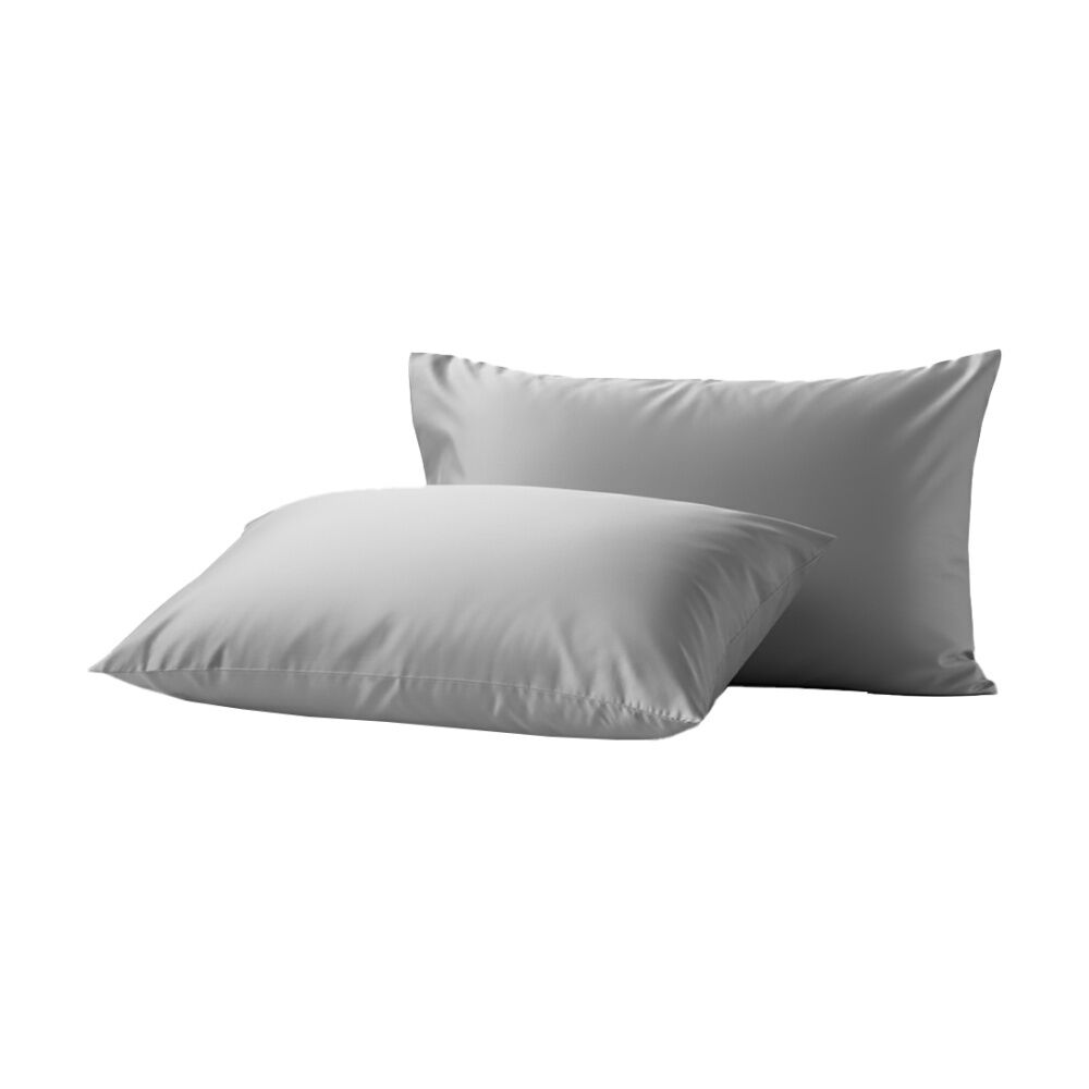 2x 2pc Renee Taylor 400TC Egyptian Cotton Standard Pillowcase Pair Antarctica