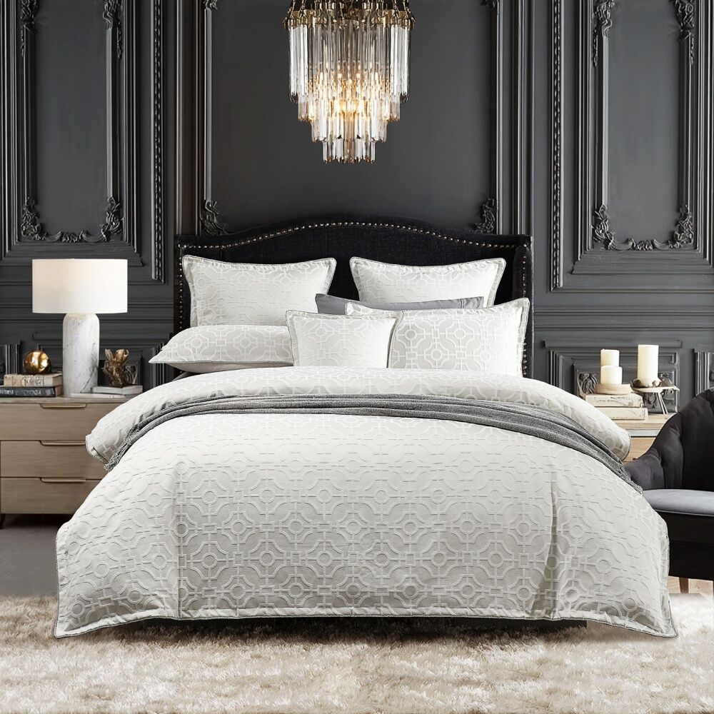 Renee Taylor Regalia Collection Balmoral Geometric Quilt Cover Set King