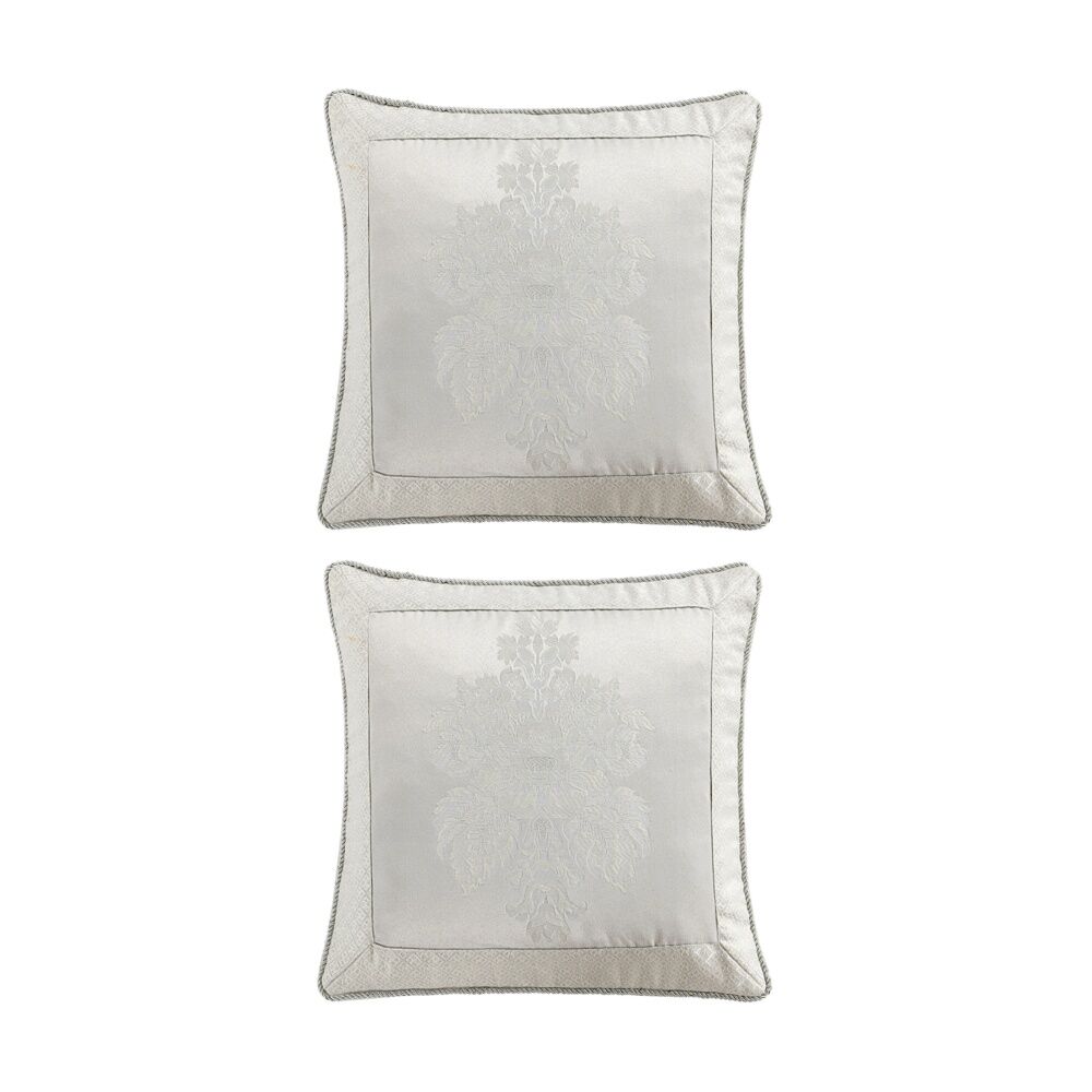 2PK Renee Taylor Regalia Collection Amalia Europen Pillowcase 65x65cm
