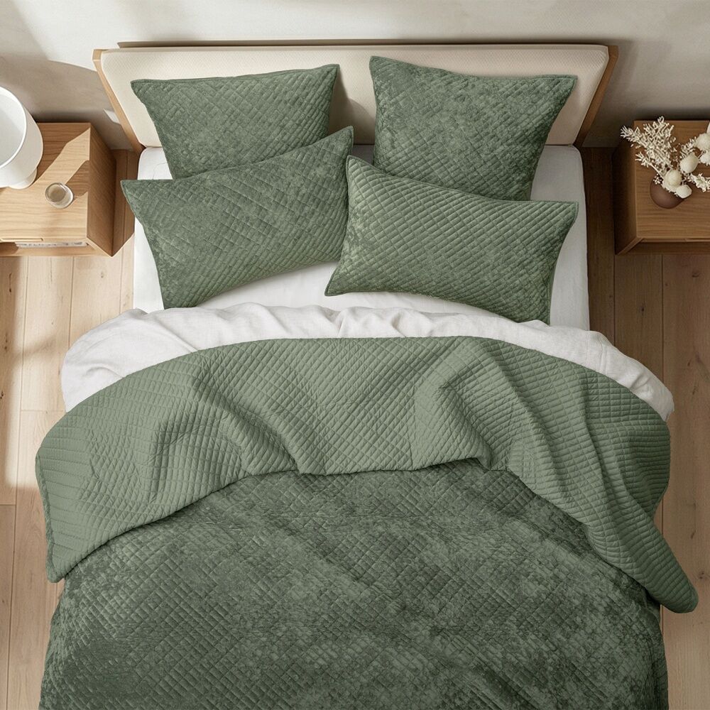 Renee Taylor Archie Cross Stitch Velvet European Pillowcase Cotton Military