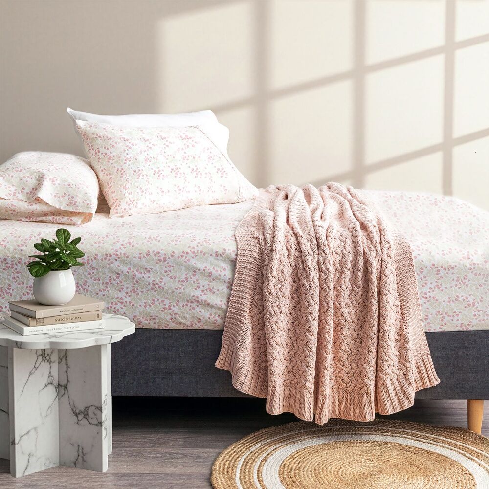 Park Avenue Egyptian Cotton Flannelette Sheet Pillowcase Set Blmsbry