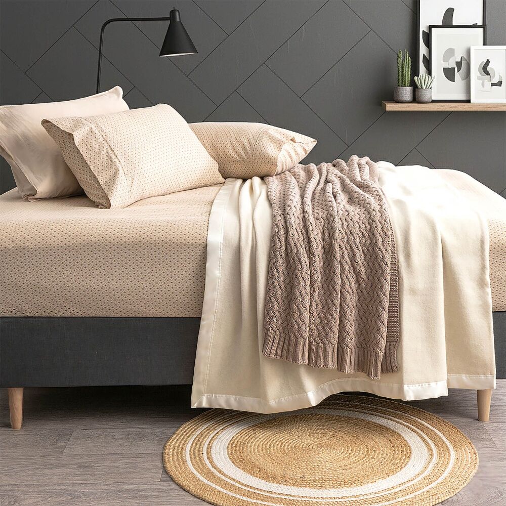 Park Avenue Egyptian Cotton Flannelette Sheet Pillowcase Set Diamond