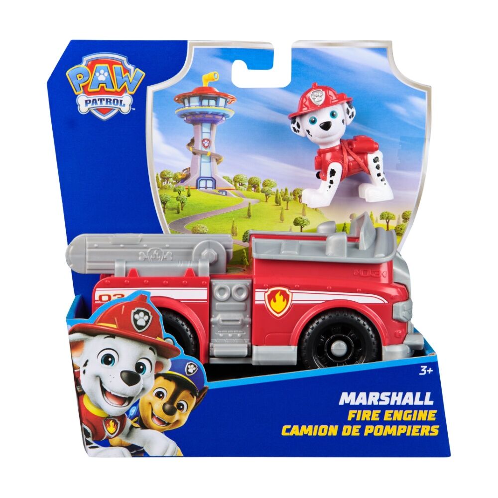 Paw Patrol Sustainable Basic Vehicle Fire Engine Kids Play Toy 3y+ Marshall