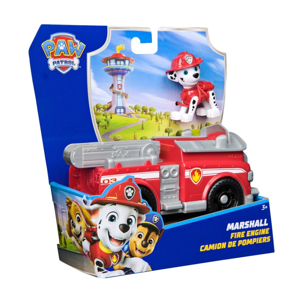 Paw Patrol Sustainable Basic Vehicle Fire Engine Kids Play Toy 3y+ Marshall