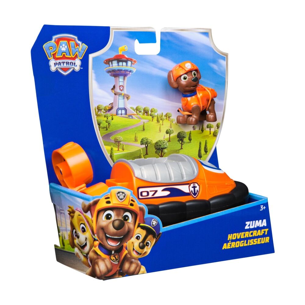 Paw Patrol Sustainable Basic Vehicle Kids Play Toy Zuma, Tracker & Marshall 3y+