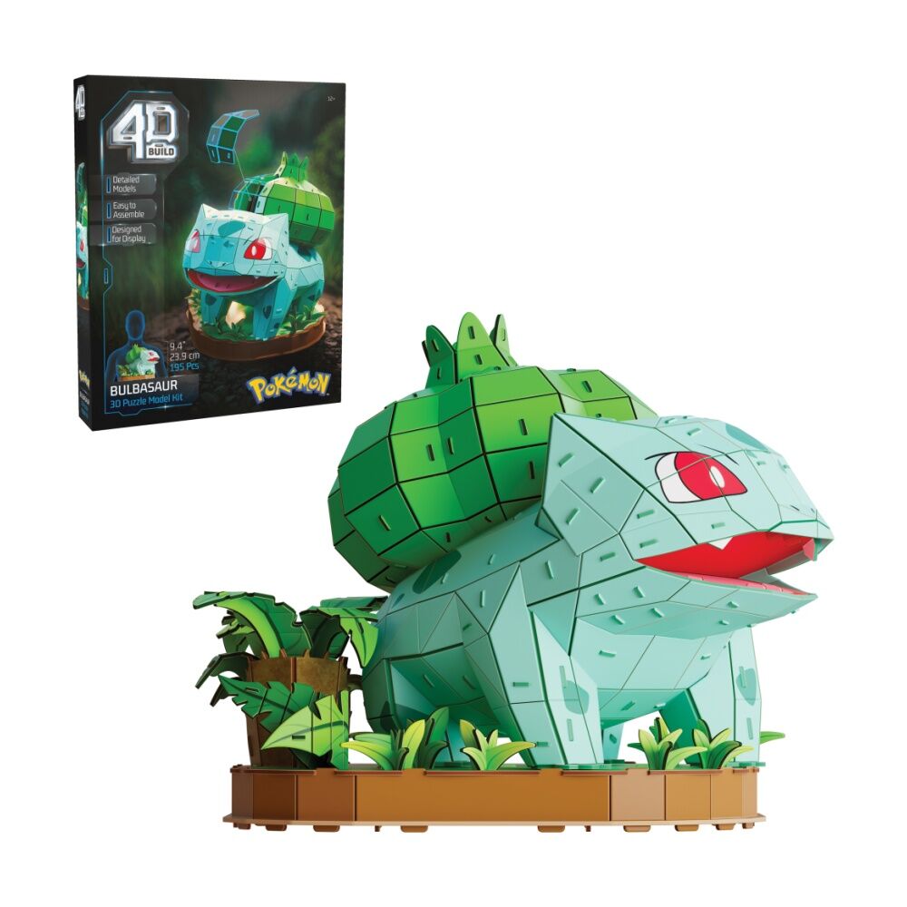 4D Build Pok mon Model Building Puzzle Kit 12y+ 23.5.x29x23.9cm Bulbasaur