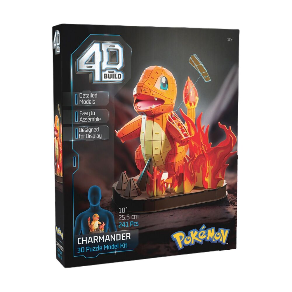 4D Build Pok mon Model Building Puzzle Kit 12y+ 24.8x23.5x25.5cm Charmander