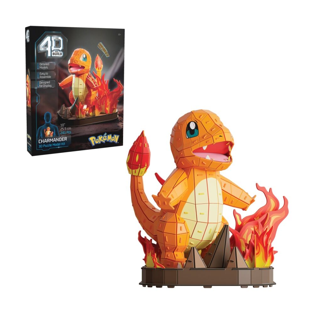 4D Build Pok mon Model Building Puzzle Kits Charmander & Squirtle 12y+