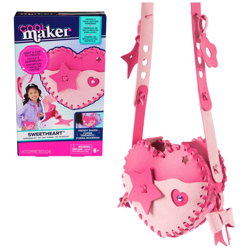 Cool Maker Pinky Heart Faux Leather Purse Kids Fashion Craft Kit 6y+
