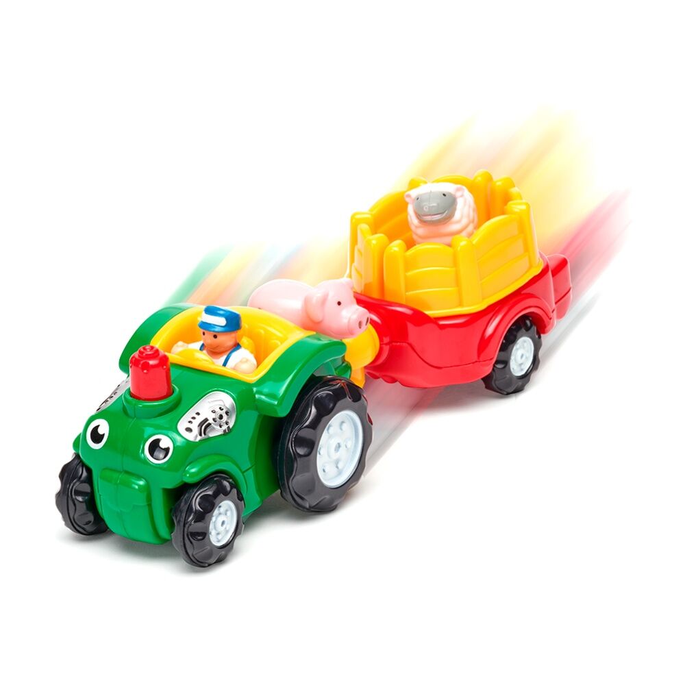 Wow Toys Taylor's Tractor Ride Push-Go Farm Toy Toddler 1-5y