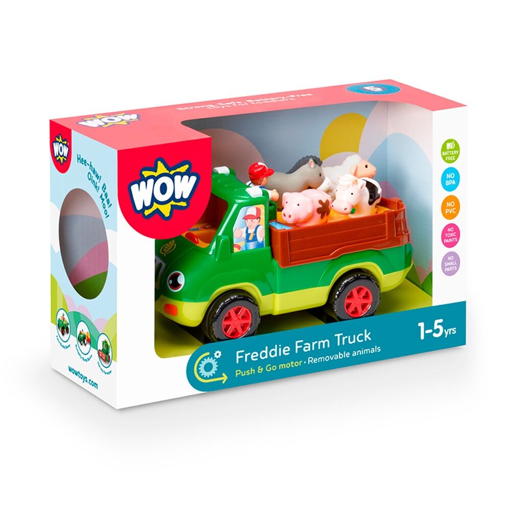 Wow Toys Freddie Farm Truck Push-Go Toy With Removable Animals 1-5y