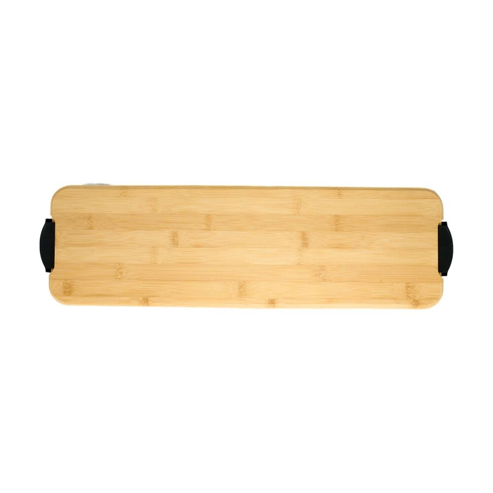 St Clare Rectangular Bamboo Tray With PS Lid Serveware 57x19x8cm