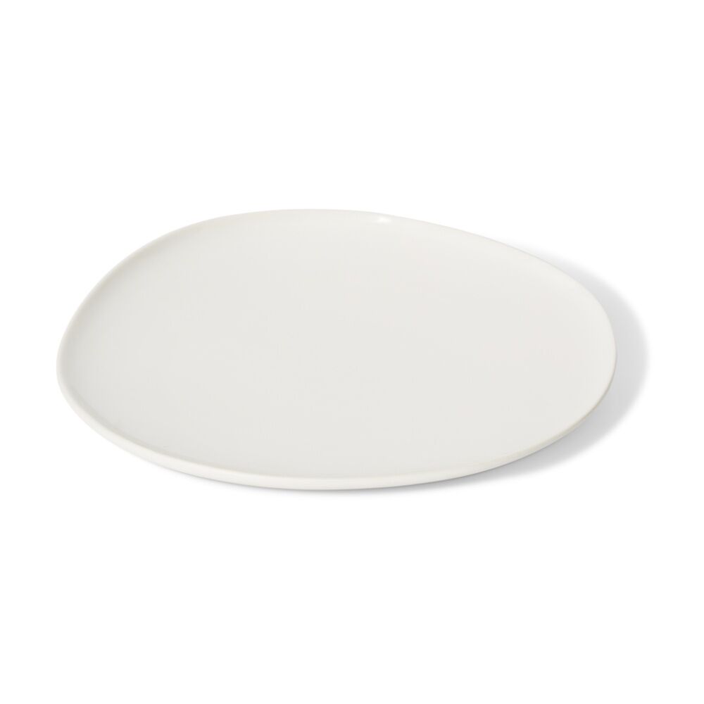 E Style Nakano Plate II Ceramic Stylish Serveware Tableware White 27x26x3cm