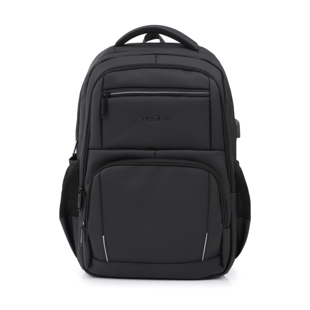 Tesla Altair Backpack W/ USB Charging Port & Laptop Compartment Black 48x33x16cm