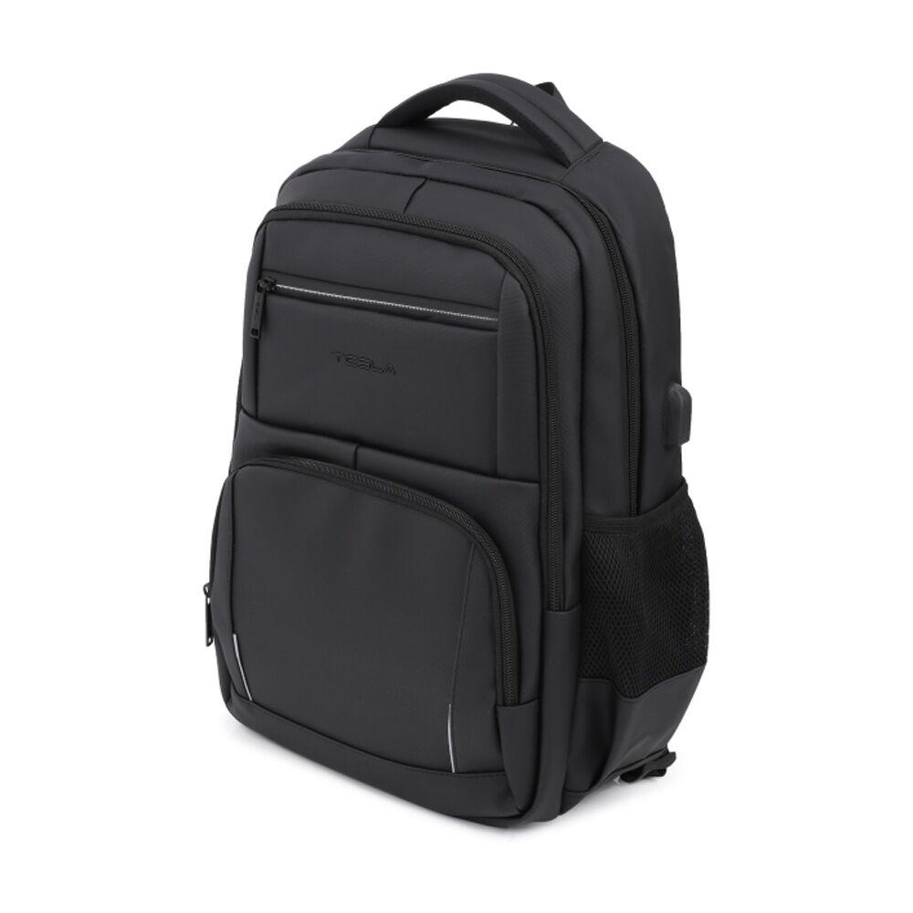 Tesla Altair Backpack W/ USB Charging Port & Laptop Compartment Black 48x33x16cm