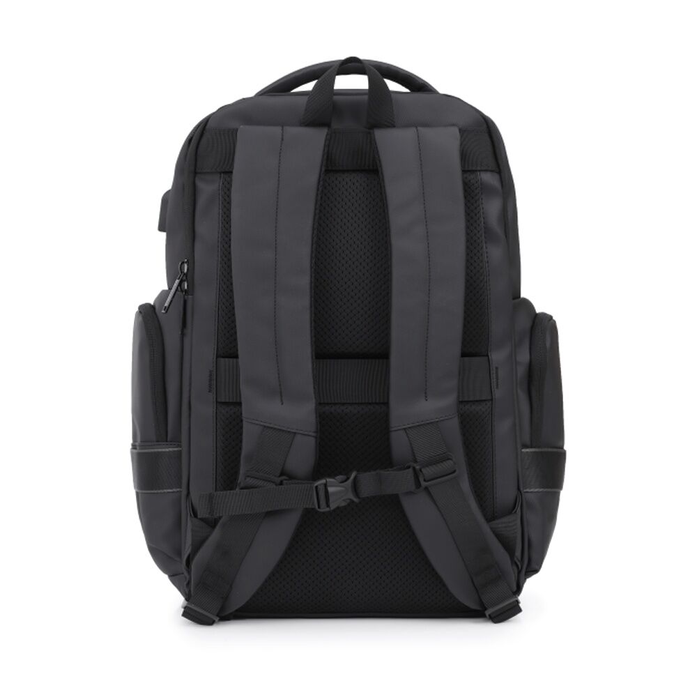 Tesla Aries Backpack W/ USB Charging Port Laptop Compartment Black 46x33x19cm