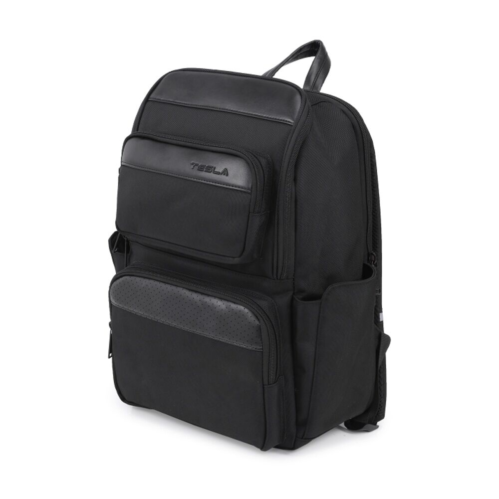 Tesla Aurora Backpack W/ Tablet Pocket & Lower Back Support Black 46x32x18cm