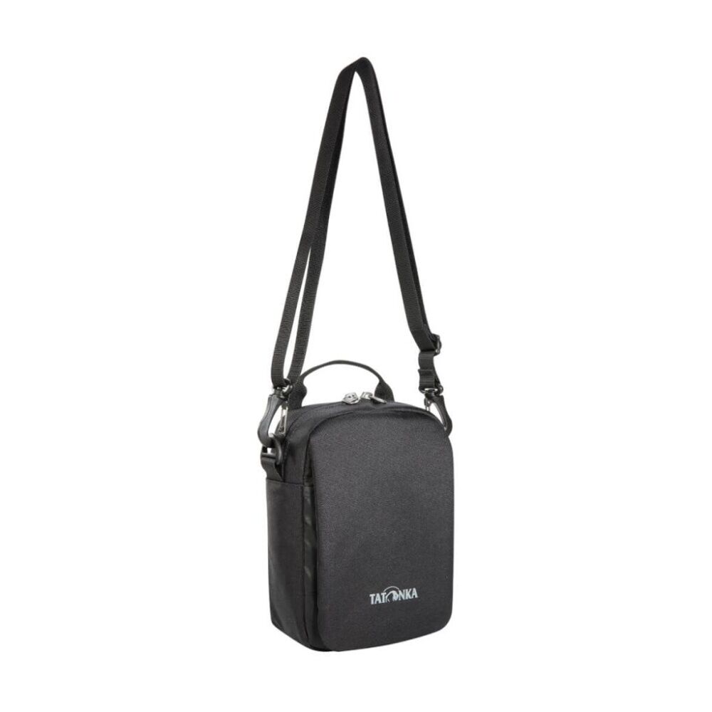 Tatonka Check In Travel Shoulder Bag Black 28x21x9cm W/ RFID Scan Protection