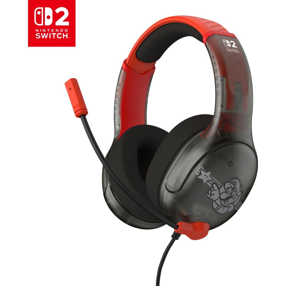 Turtle Beach Airlite Fit Wired Nintendo Switch 2 Gaming Headset Mario Star Black