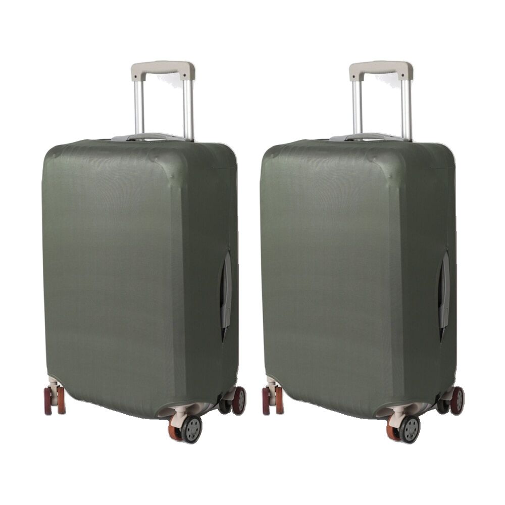 2PK Tosca Luggage Cover Durable Suitcase Protector Colour Moss Large 75cm