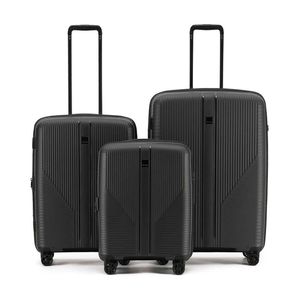 3pc Tosca F-Lite Suitcase Set Hard Shell Lightweight Travel Luggage Black