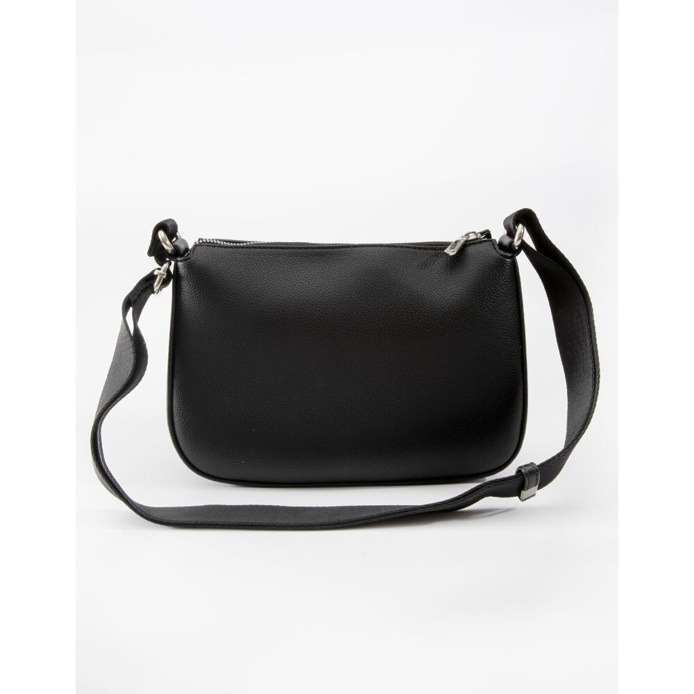 Tosca Crossbody Bag Textured Adjustable Strap Everyday Handbag Black