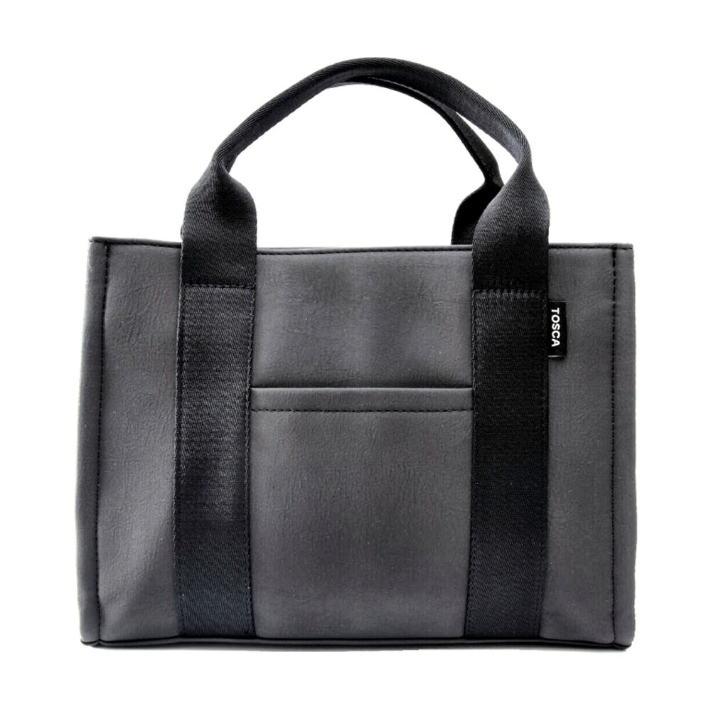 Tosca Handbag Structured Tote Bag With Detachable Shoulder Strap Black