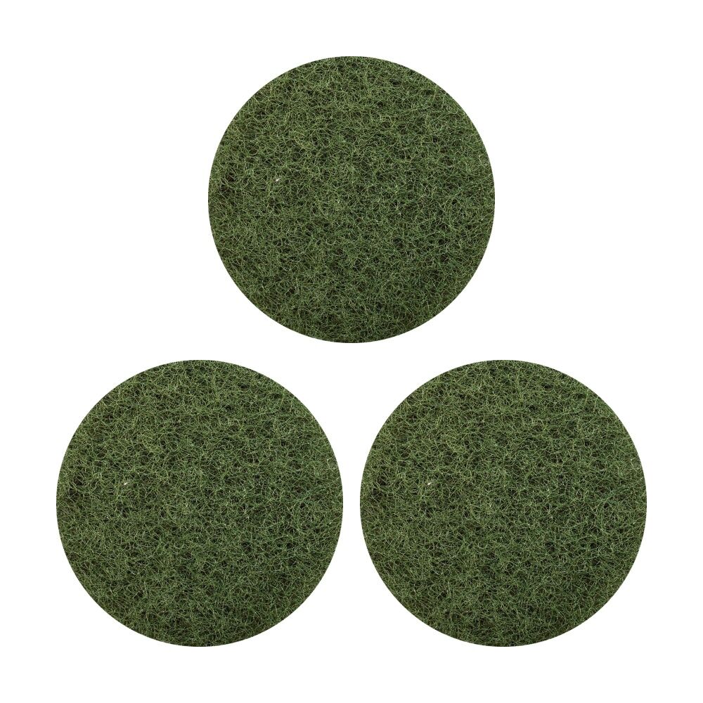 3PK Glomesh Regular Speed Scrubbing Heavy Duty Machine Floor Pad Green 330mm