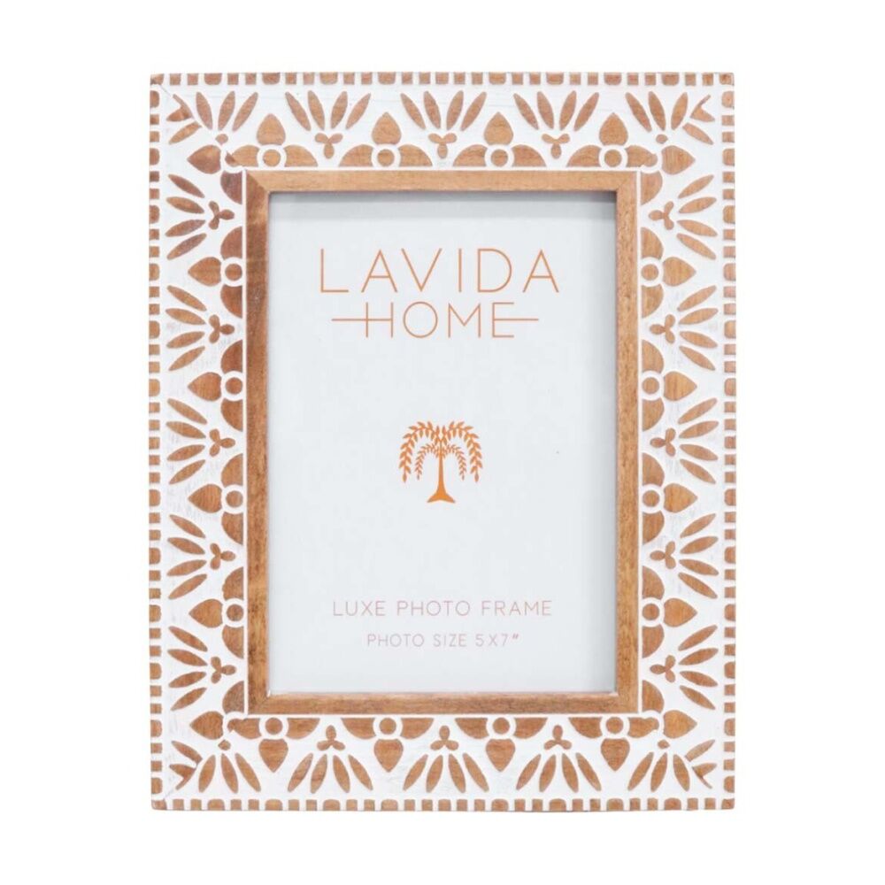 2PK LVD 5x7 Inch Saffra Table/Wall Hanging Picture/Photo Frame 24.5x19.5x2cm