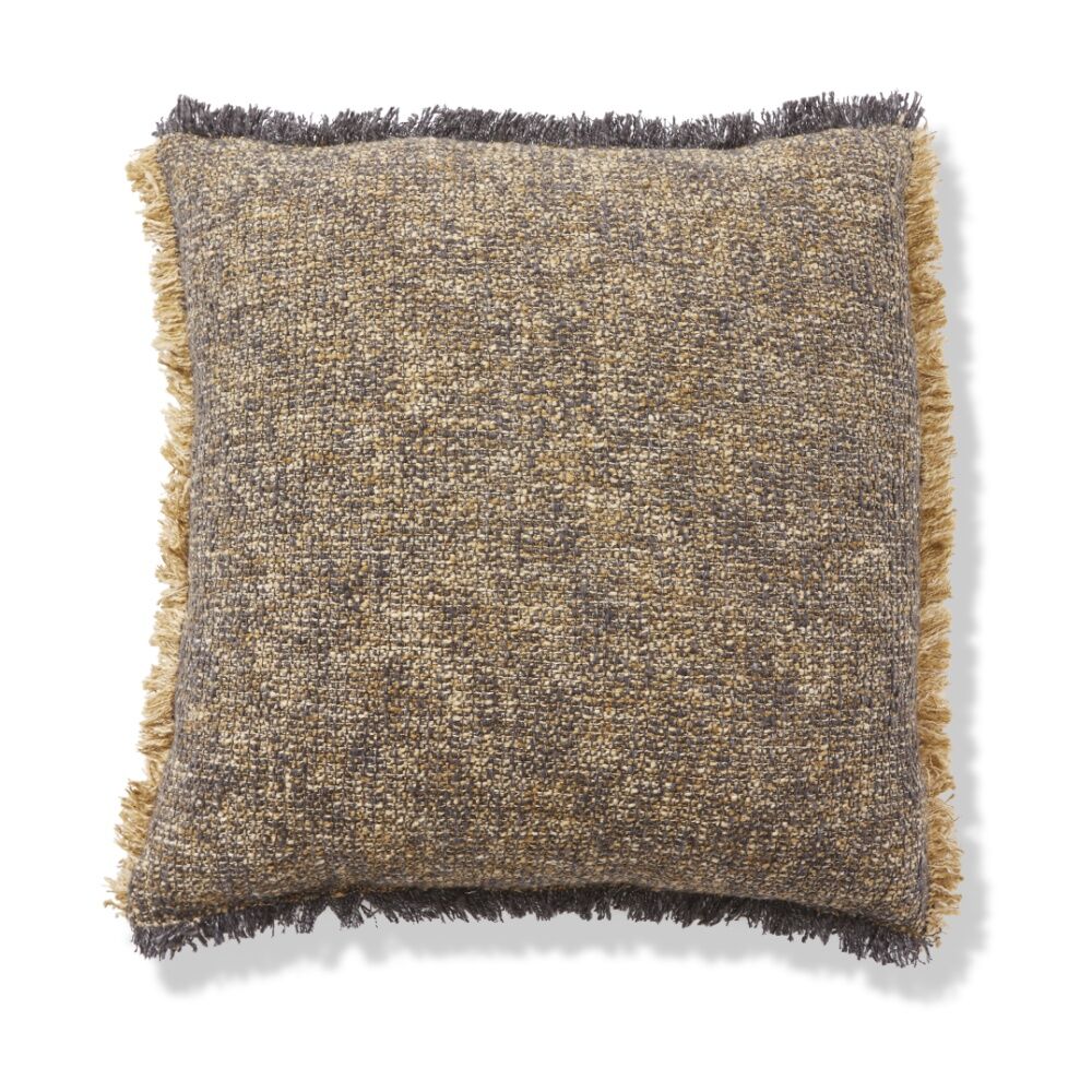 E Style Bamidele Cushion Cotton Blend Textured Throw Pillow Blue 60x60cm