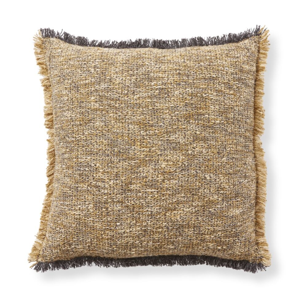 E Style Bamidele Cushion Cotton Blend Textured Throw Pillow Blue 60x60cm