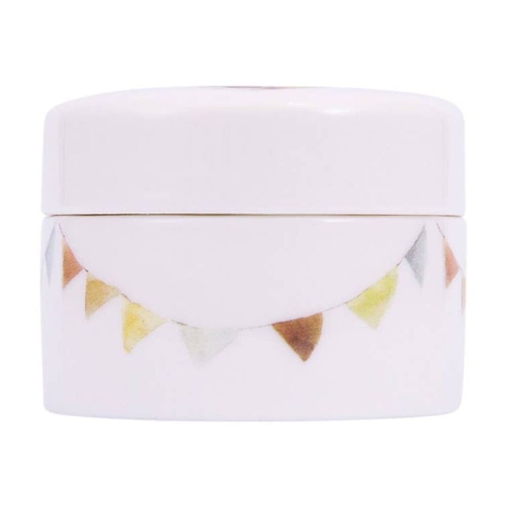 2PK Tiny Wonders Baby's First Hair Curl Ceramic Memento Keepsake Box White 6cm