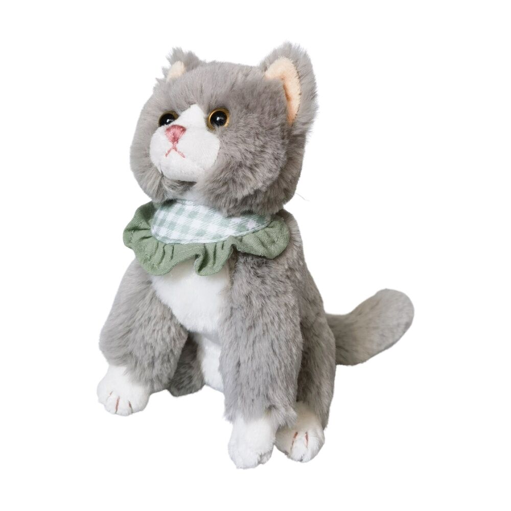 2x Urban Products Cassie Cat Grey Soft Toy Kids Cuddly Plush 18cm