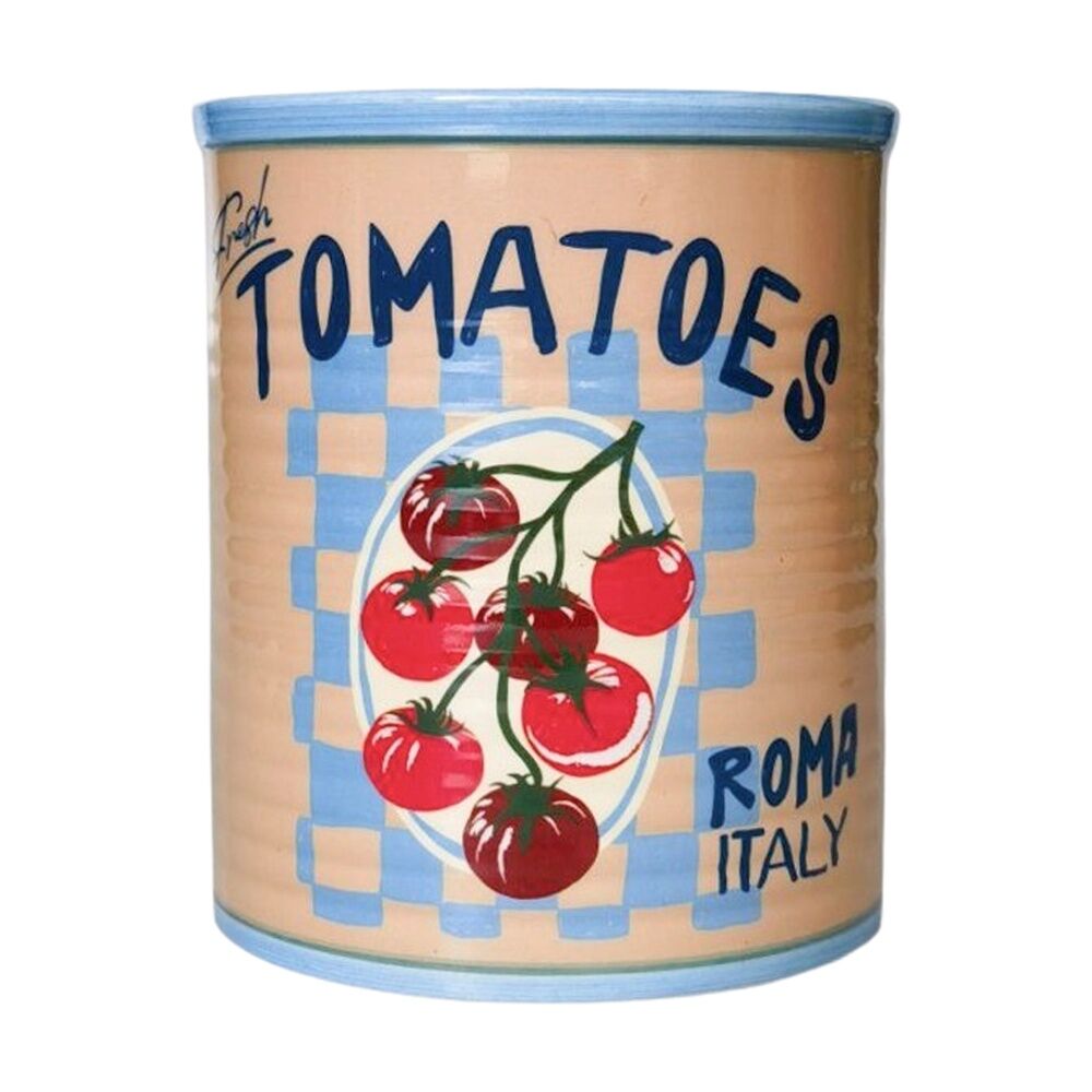 2x Urban Products Fresh Tomatoes Can Planter Cream Decorative Pot 16cm