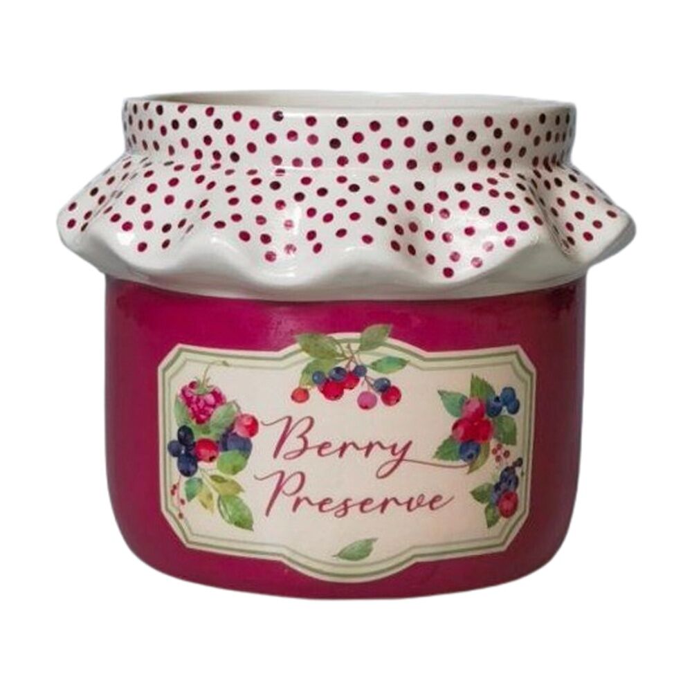 2x Urban Products Berry Preserve Planter Purple Decorative Ceramic Pot 14cm