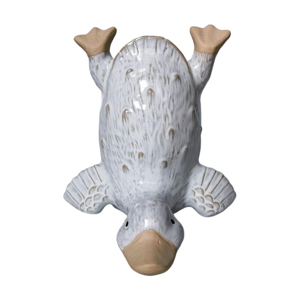 2x Urban Products Duck Handstand White Decorative Indoor Vase 19cm