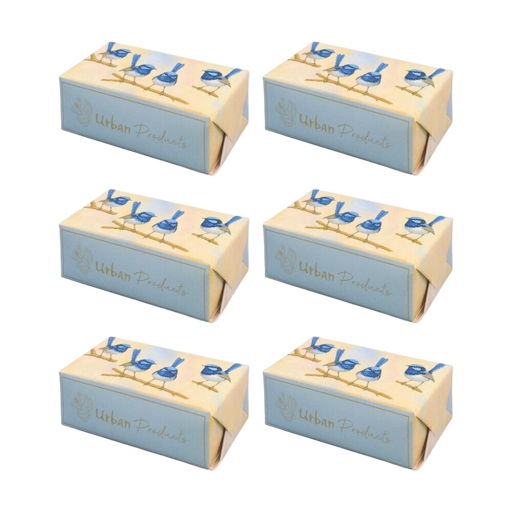 6x Urban Products Cream Blue Wren Soap Bath Body Care Natural Scent 150g