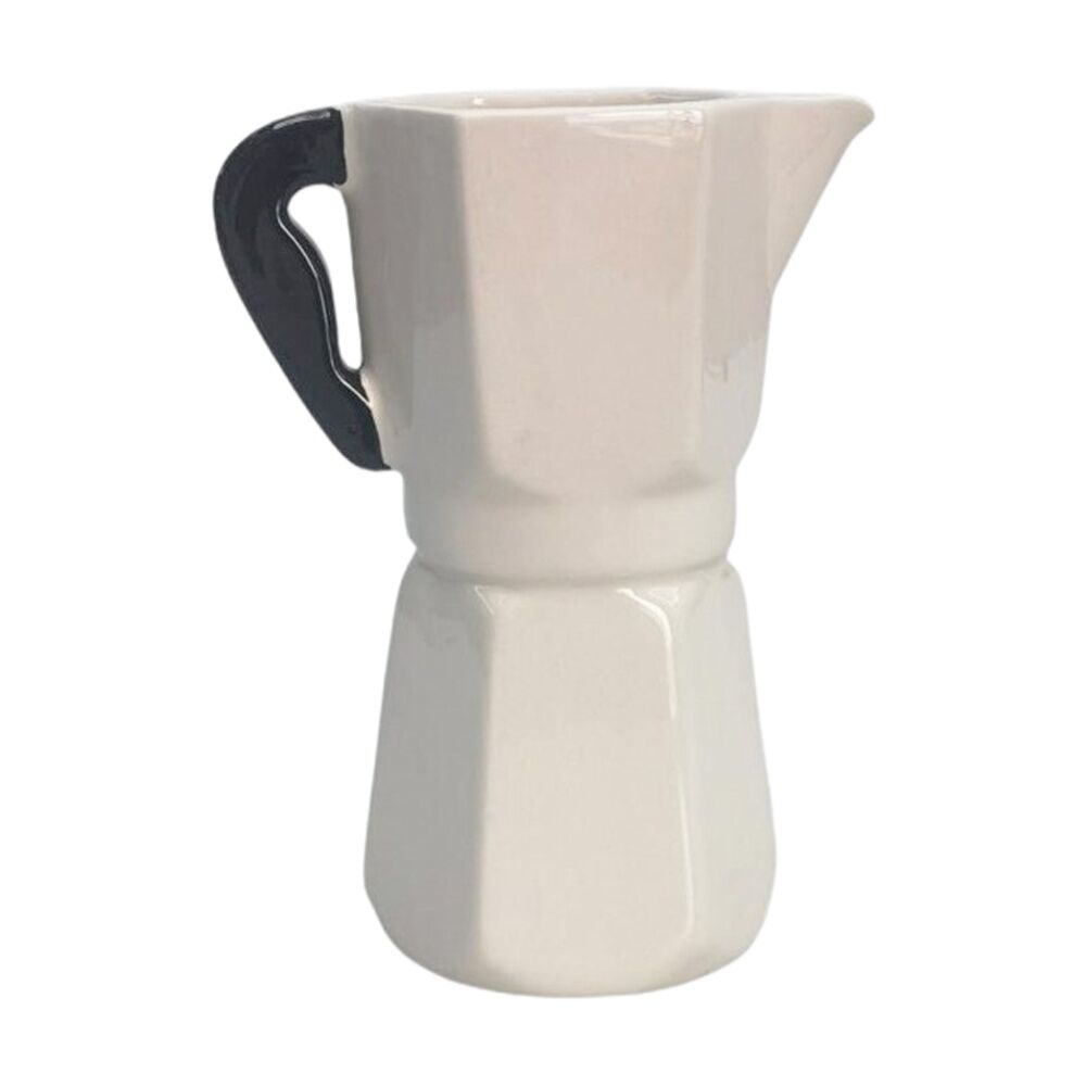 2x Urban Products Coffee Pot White Ceramic Vase Kitchenware 16cm