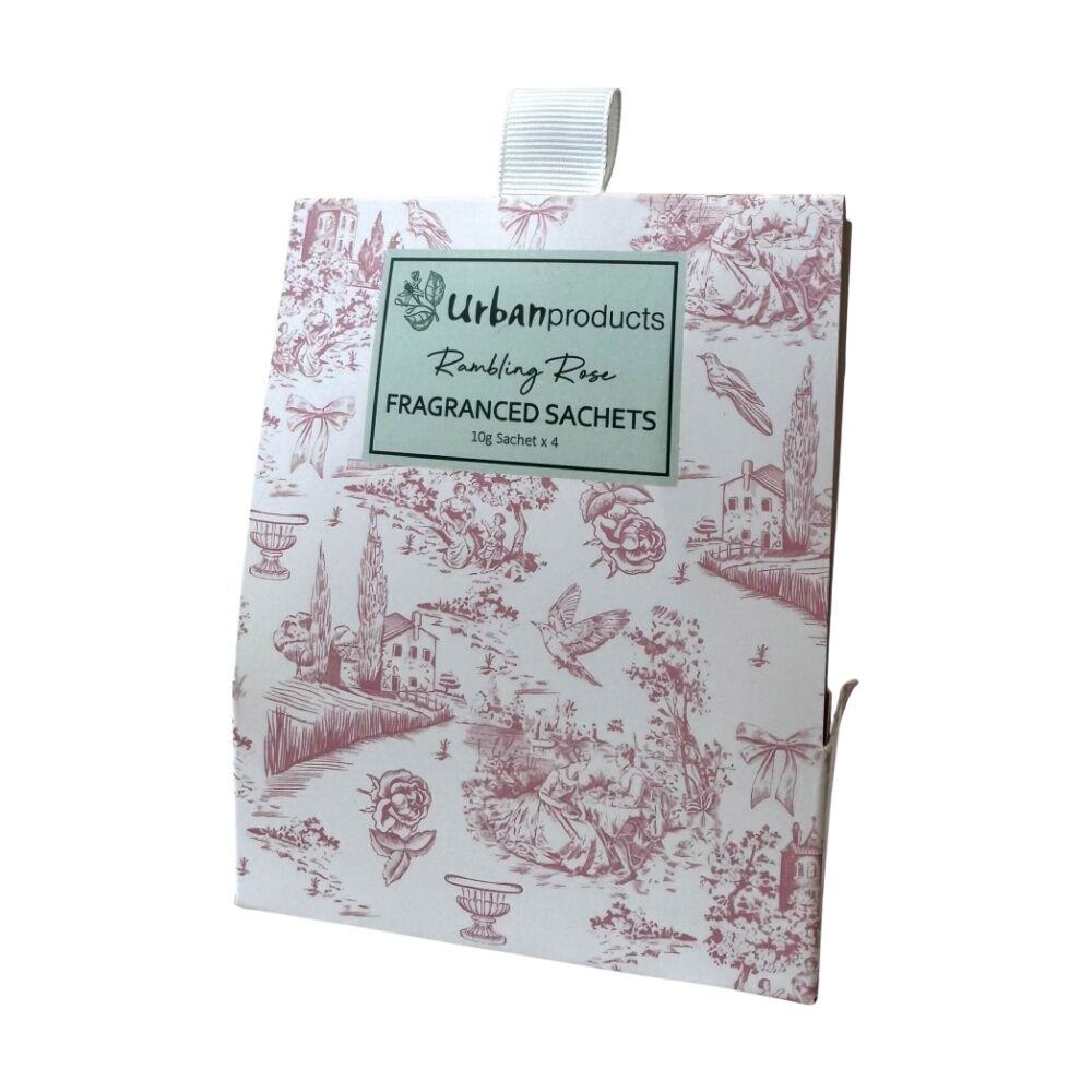 4x 4pc Urban Products Romantique Toile Scented Sachets Set Home Fragrance Pink