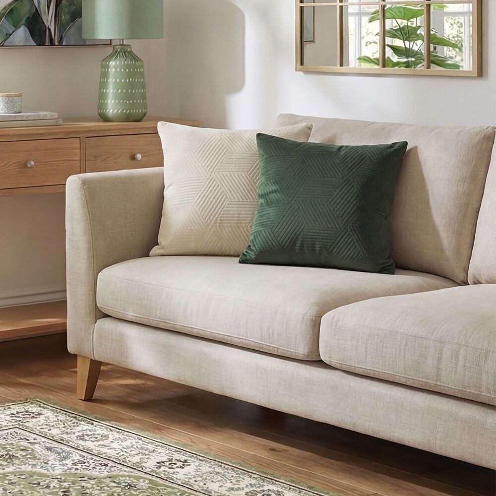 Urban Style Decorative Cushion Throw Pillow Green Lines 45x45cm
