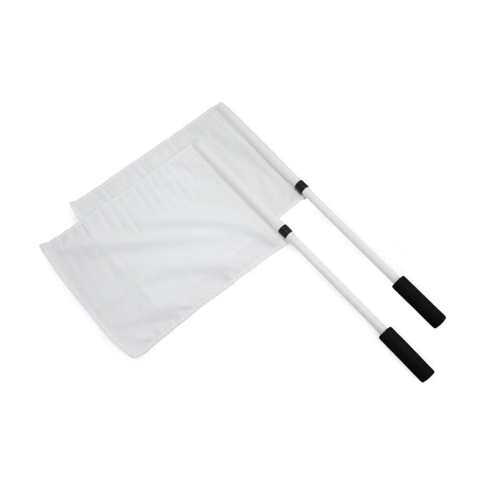 2pc Victor Sports AFL Goal Umpire Flags With PVC Poles & Carry Bag